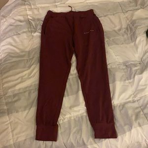 Maroon Alphalete premium jogger
